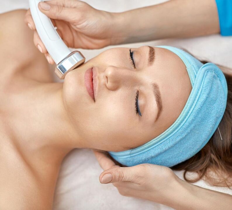 Traitement facial HF sur traitement facial